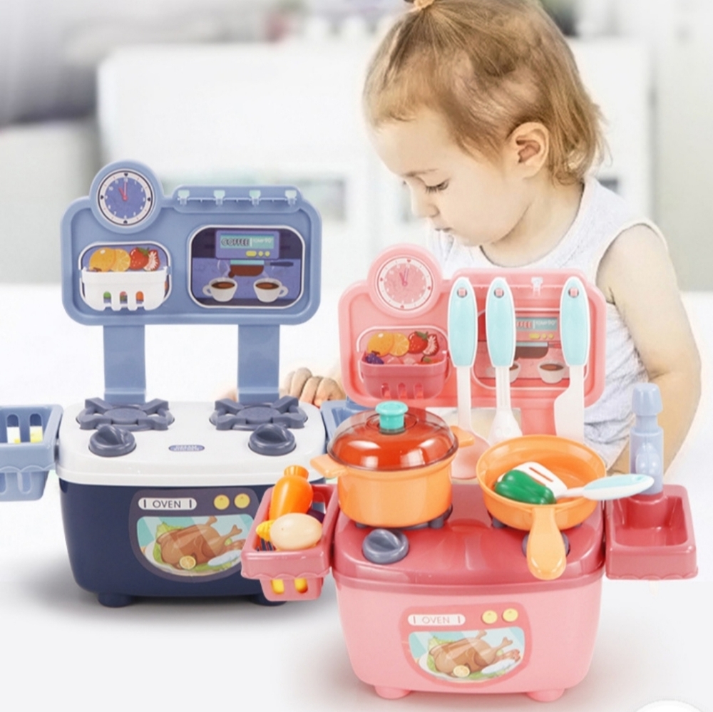 mini kitchen set (Pink)
